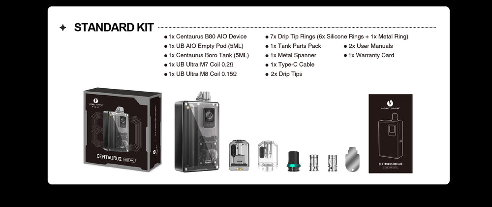 Lost Vape Centaurus B80 AIO Kit