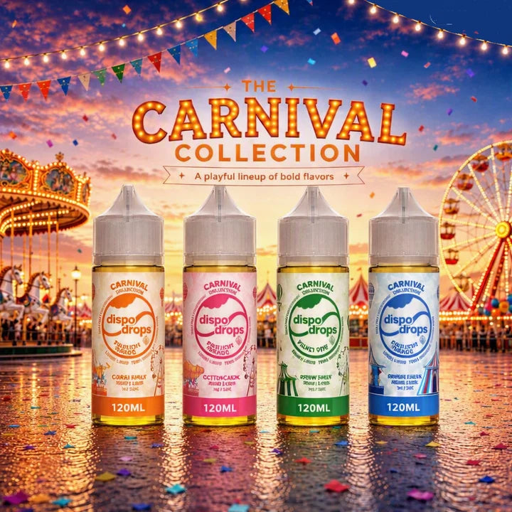 Dispo Drops Carnival Collection 120ml Longfill