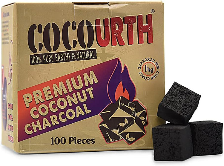 CocoUrth COCONUT Natural Hookah Charcoal