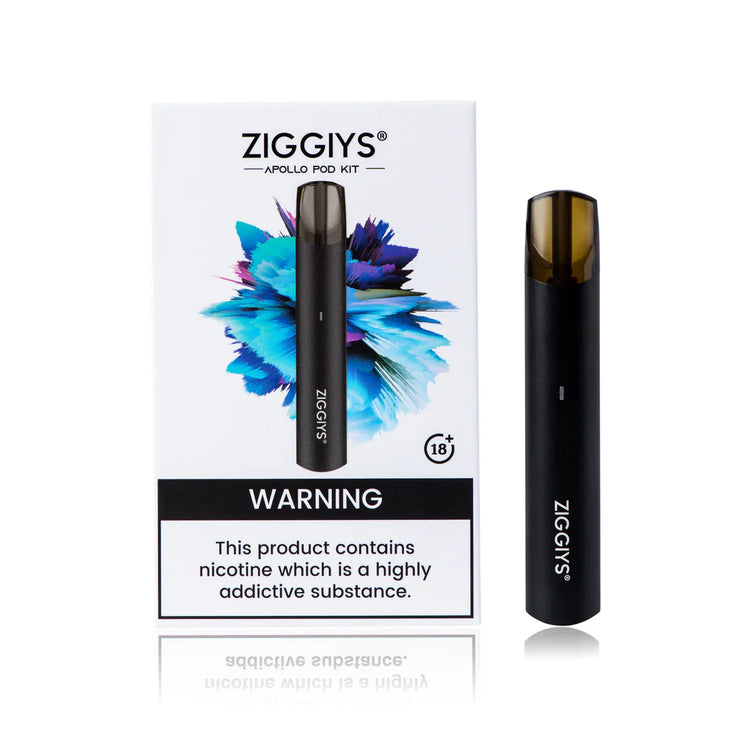 Ziggiys  APOLLO - Black - Apple Cinnamon Tart 50mg